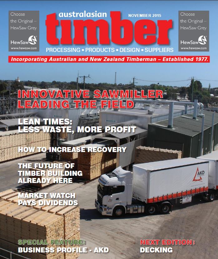 Australasian Timber Magazin schreibt über Mahild Anlage bei AKD